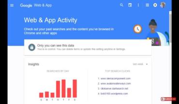 Your Google Activity Control